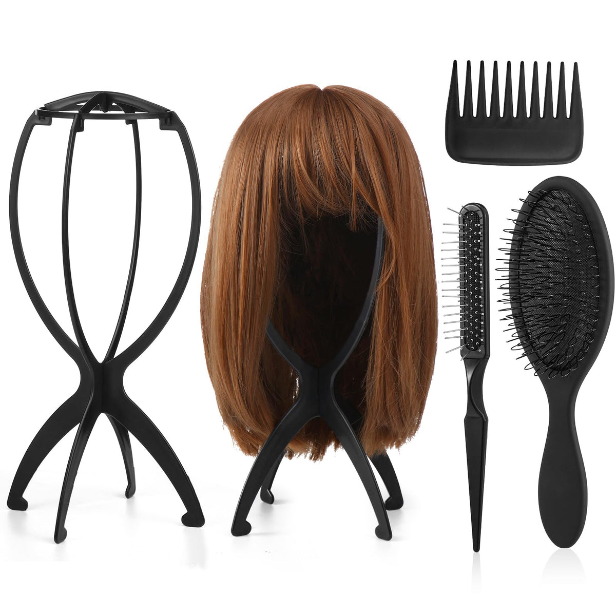 ProSuites wig head stand folded for travel and storage