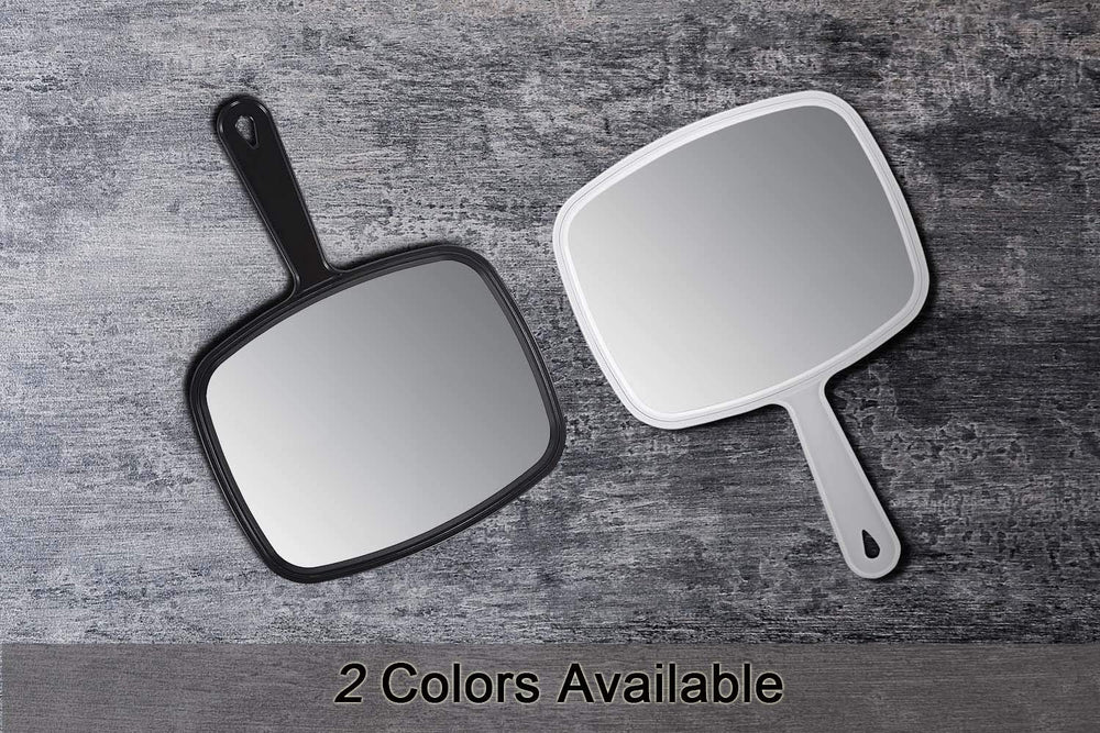 Protecle Hand Mirror presents a sleek black finish for a professional station look