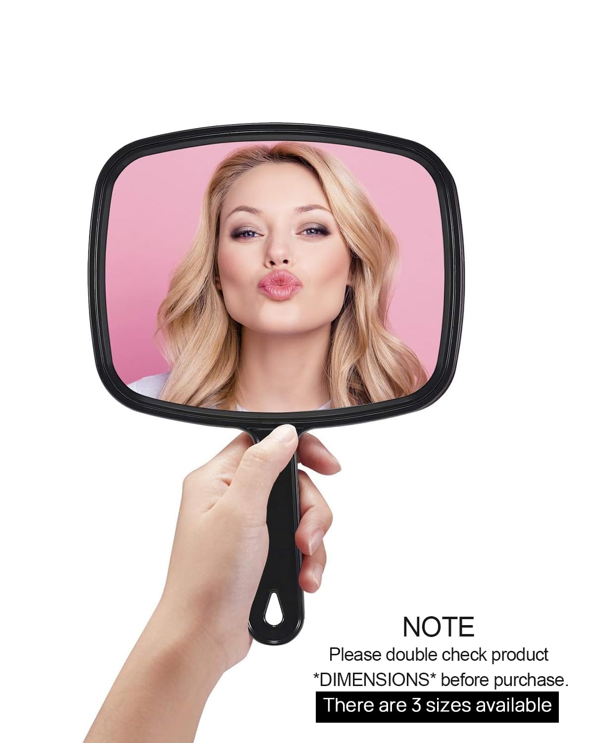 PROTECLE Hand Mirror comfortable handle provides steady grip during grooming