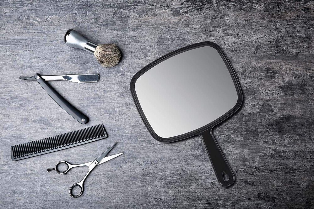 Protecle Hand Mirror is lightweight and easy to handle during grooming sessions