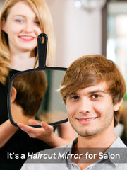 PROTECLE Hand Mirror hanging hole design for easy storage.
