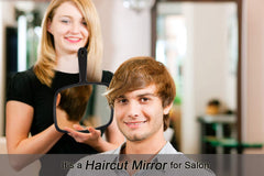 Protecle Hand Mirror supports two way usage with a hang hole for versatile storage
