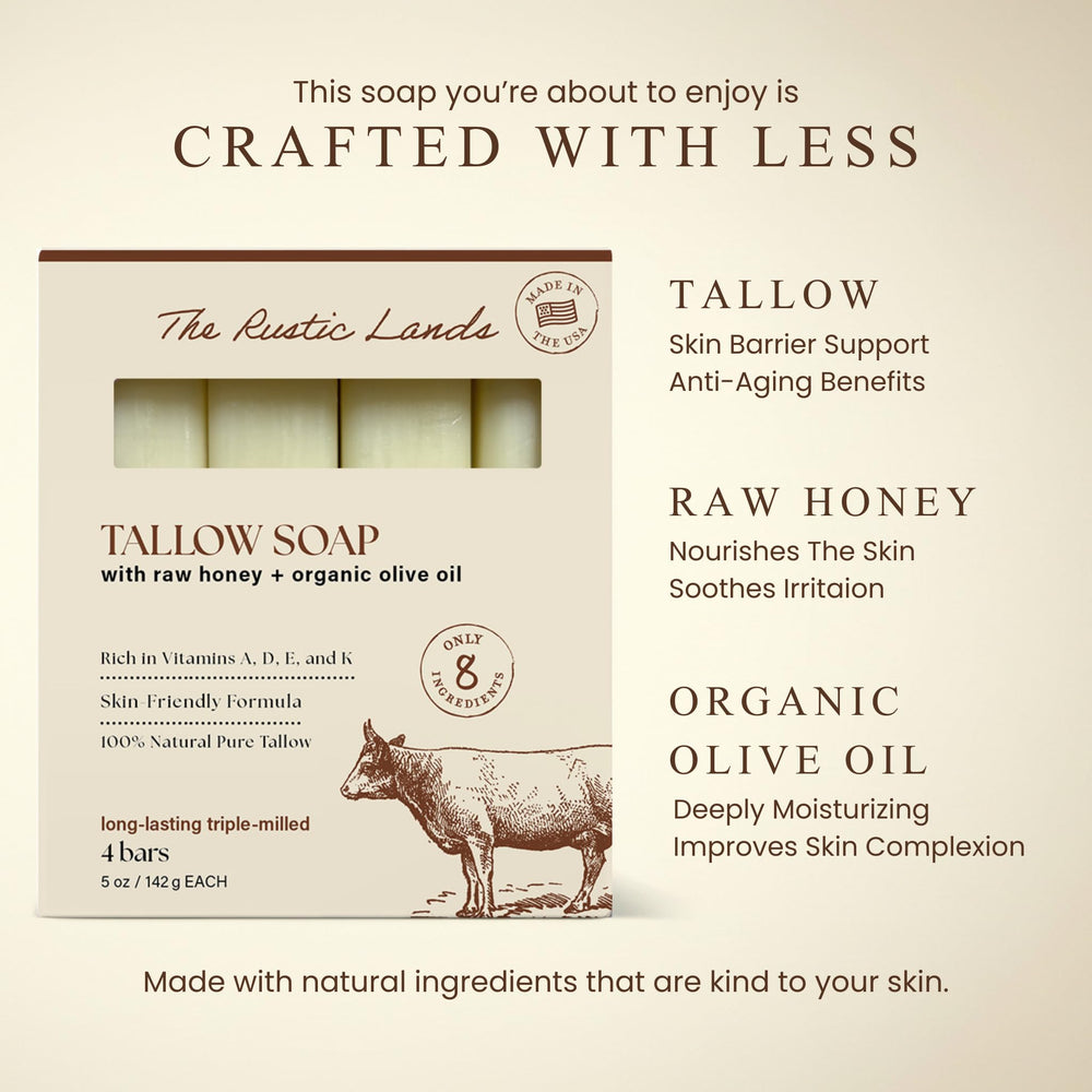 PROVENCE ESSENTIALS Hecho en USA: jabones con sebo y oliva, cuidado diario