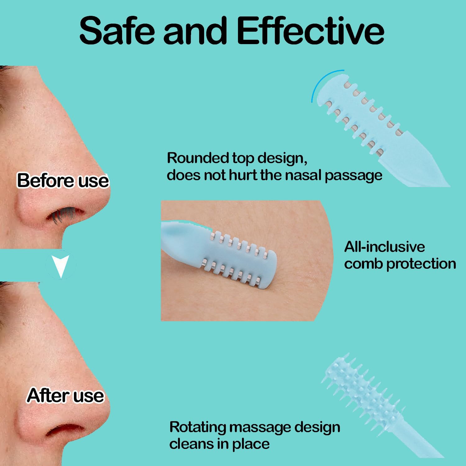 PSKZNSZ full-wrap comb teeth protection guards delicate tissue