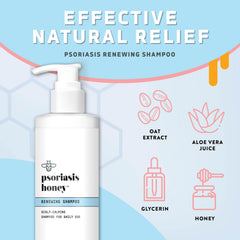 PSORIASIS HONEY Renewing Shampoo with argan oil for nourished, moisturized hair