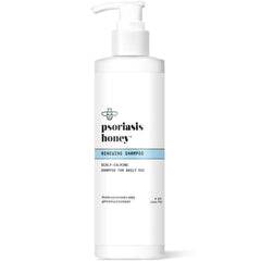 PSORIASIS HONEY Renewing Shampoo bottle with argan oil for dry scalp relief