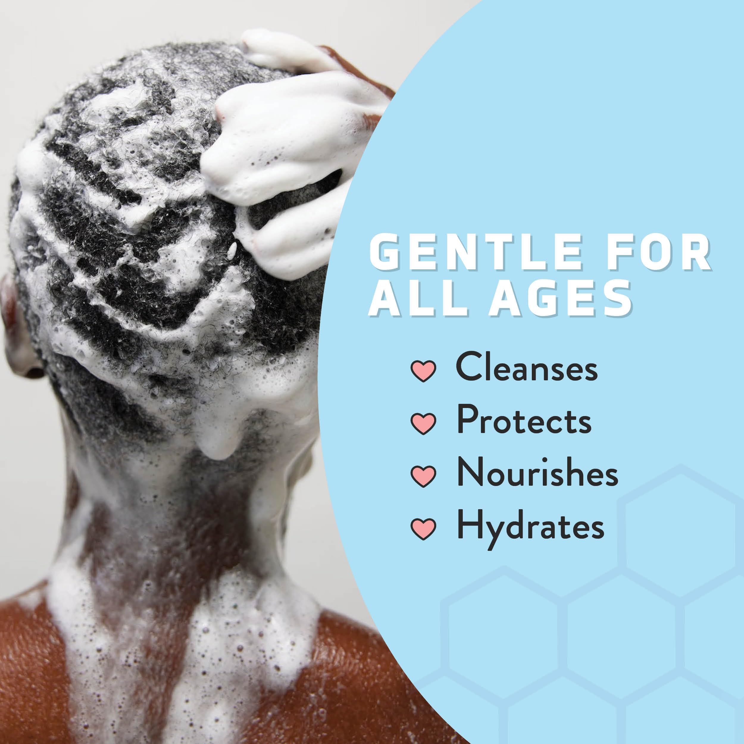 PSORIASIS HONEY Renewing Shampoo lather demonstrates gentle cleansing