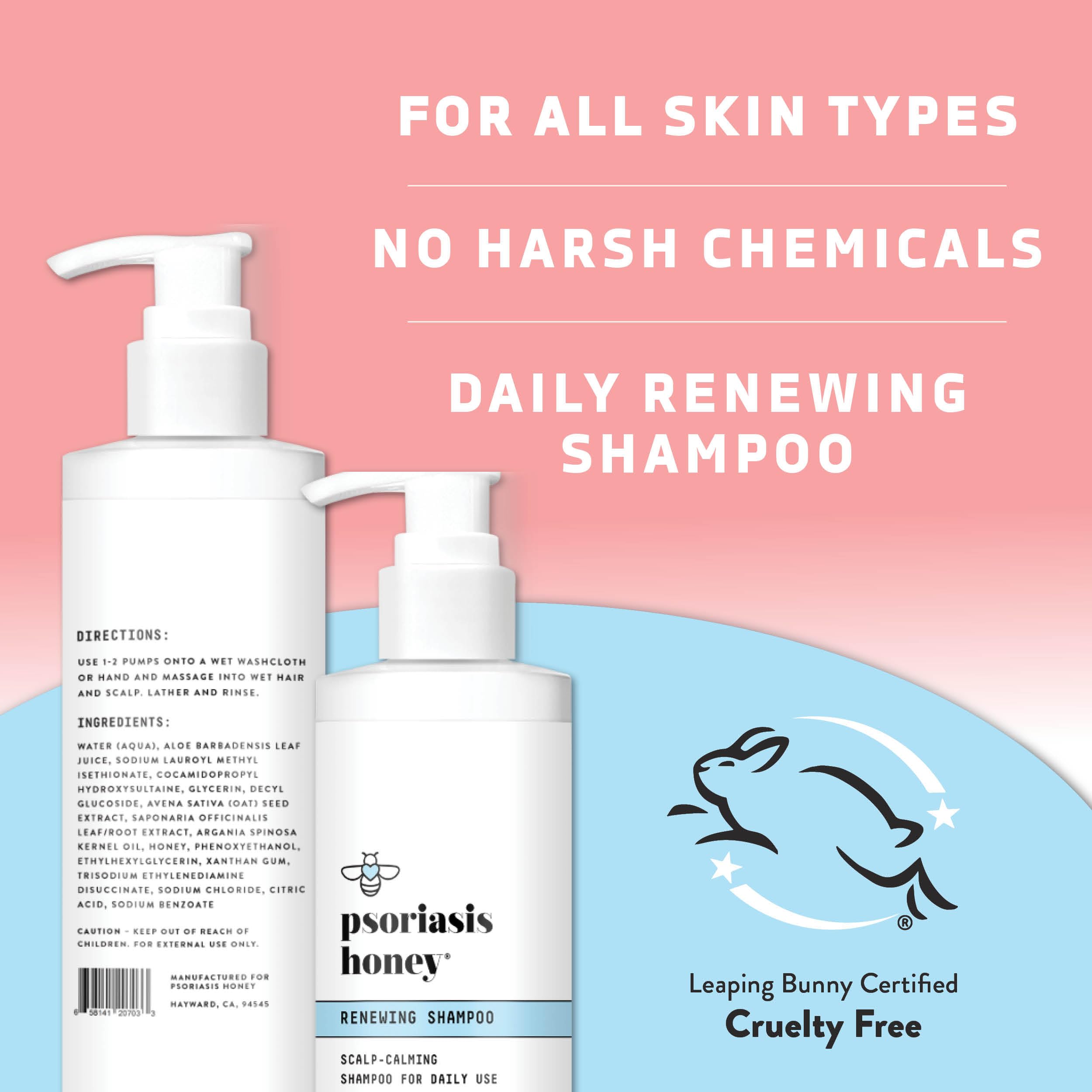 Natural formula with argan oil and aloe offers hydrating scalp care