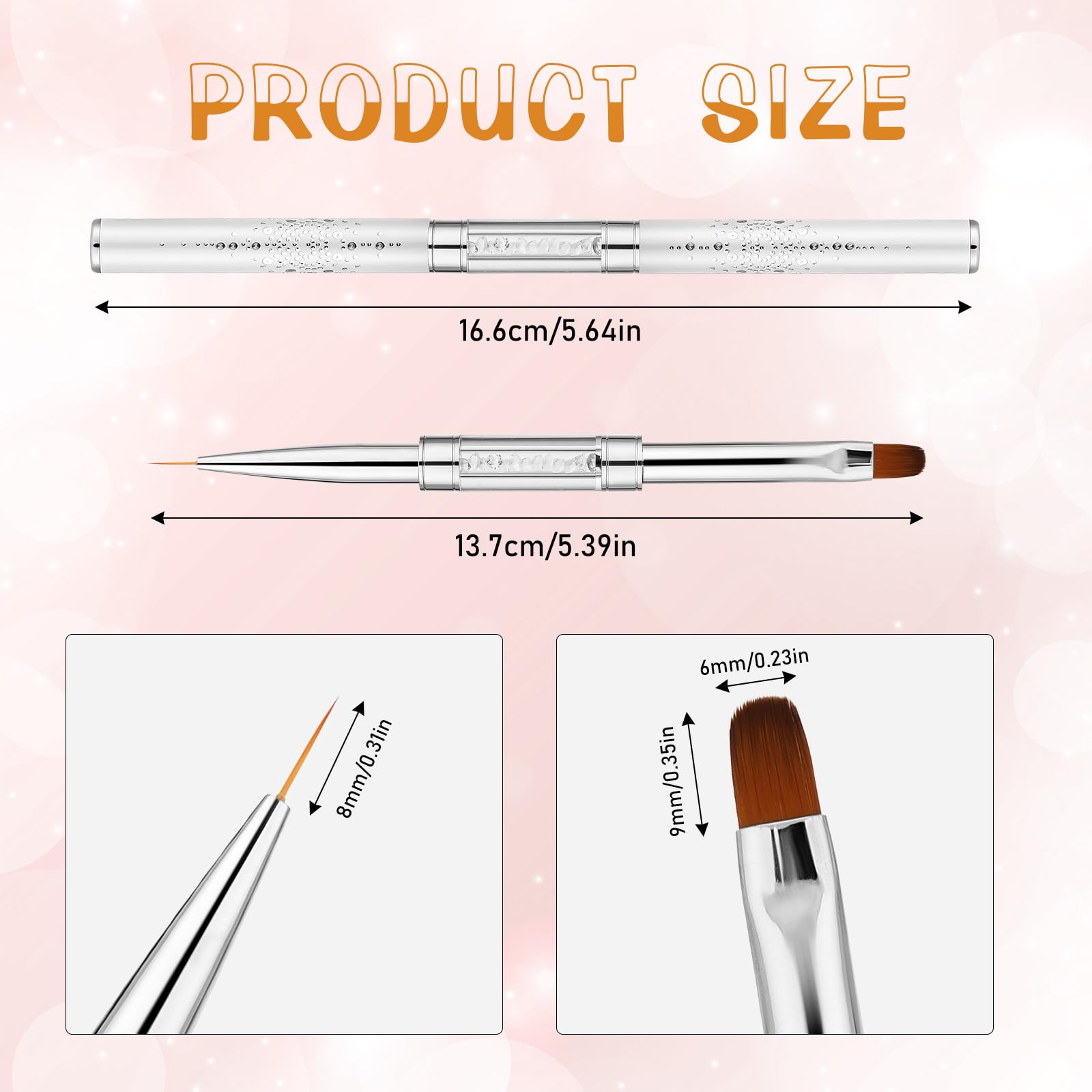 Psyqtsuary liner brush closeup for precise lines in gels