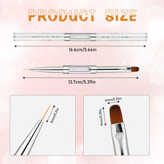 Psyqtsuary liner brush closeup for precise lines in gels