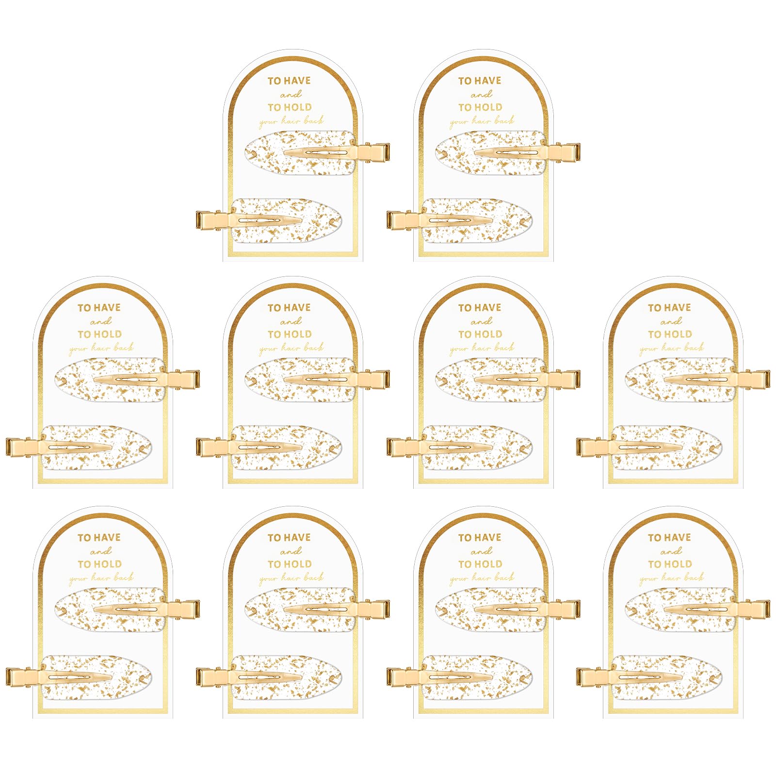 Psyqtsuary no-crease hair clip in gold for secure, crease-free styling.