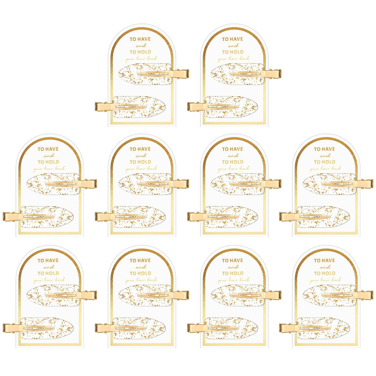 Psyqtsuary no-crease hair clip in gold for secure, crease-free styling.
