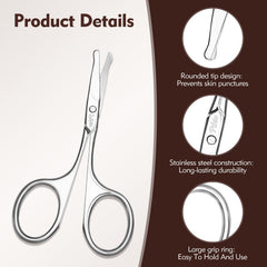 PTBTO Eyebrow Scissors case keeps tools organized and travel-ready.
