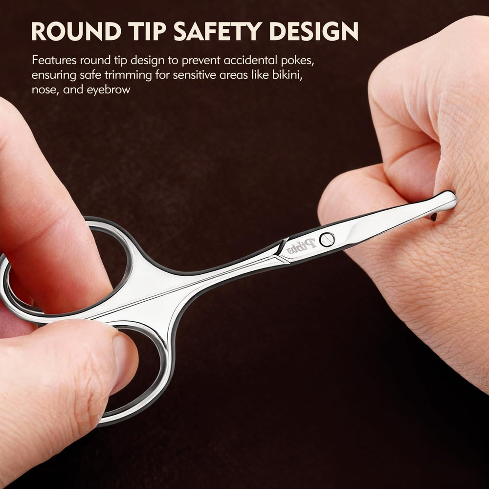 PTBTO Eyebrow Scissors multi-function trim for eyebrows, mustache, and beard.