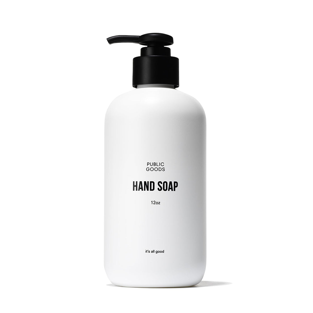 Jabón de manos Public Goods con dispensador, práctico para uso diario en cocina y baño.