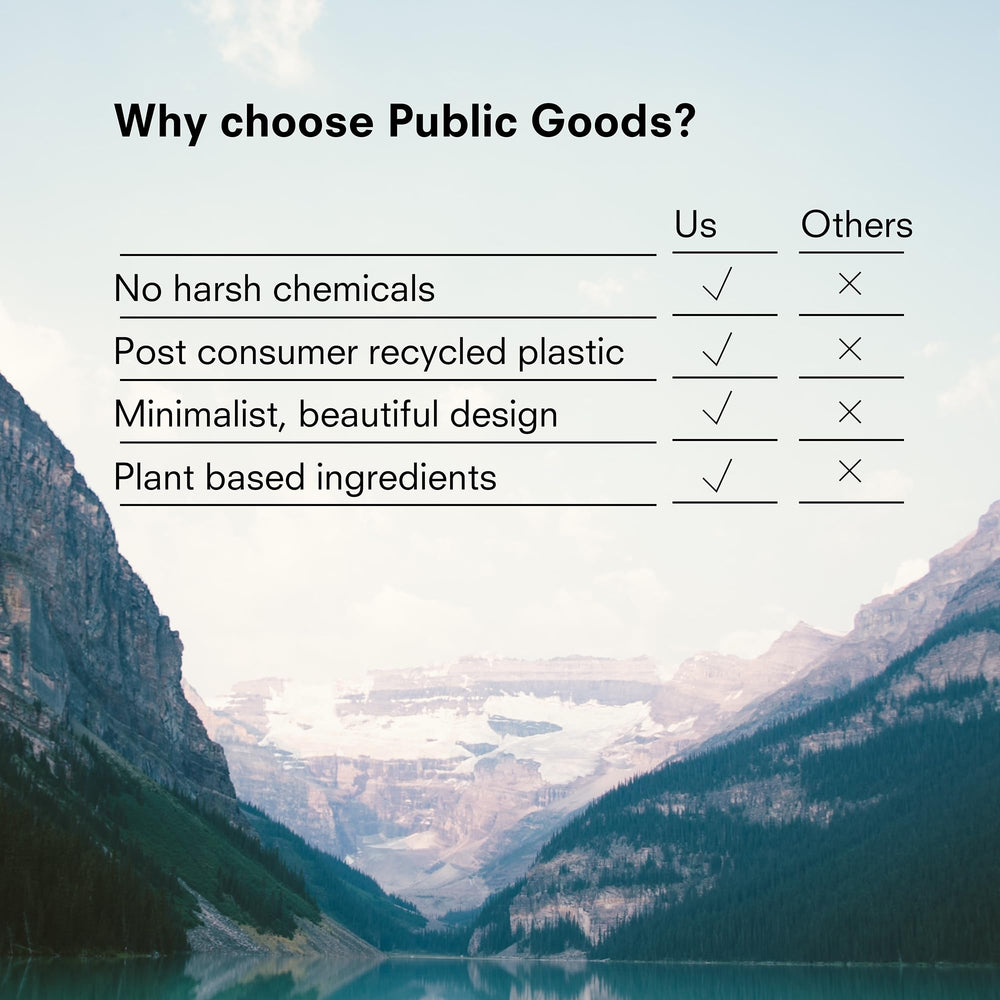 Jabón Public Goods para uso en cocina y baño.