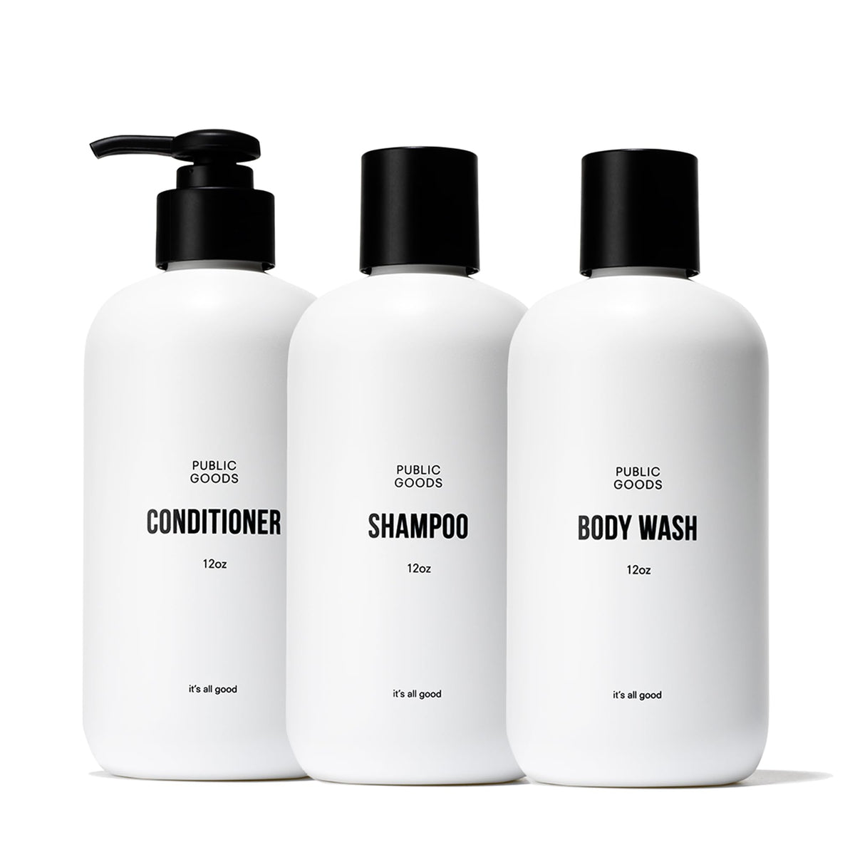 Public Goods shampoo bottle with sulfate-free formula for gentle cleansing