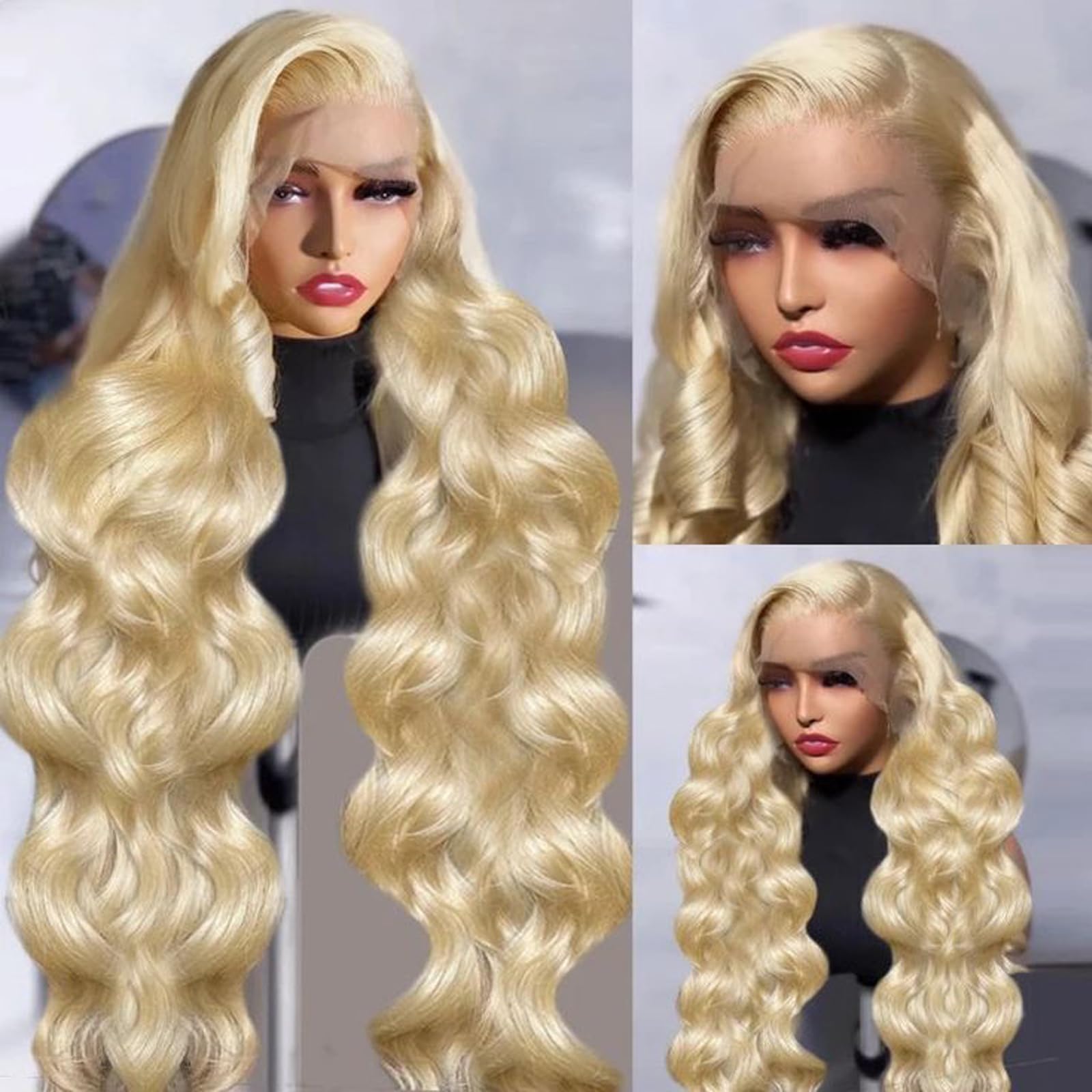PUHPUH 13x6 hd lace frontal wig provides seamless parting and natural look