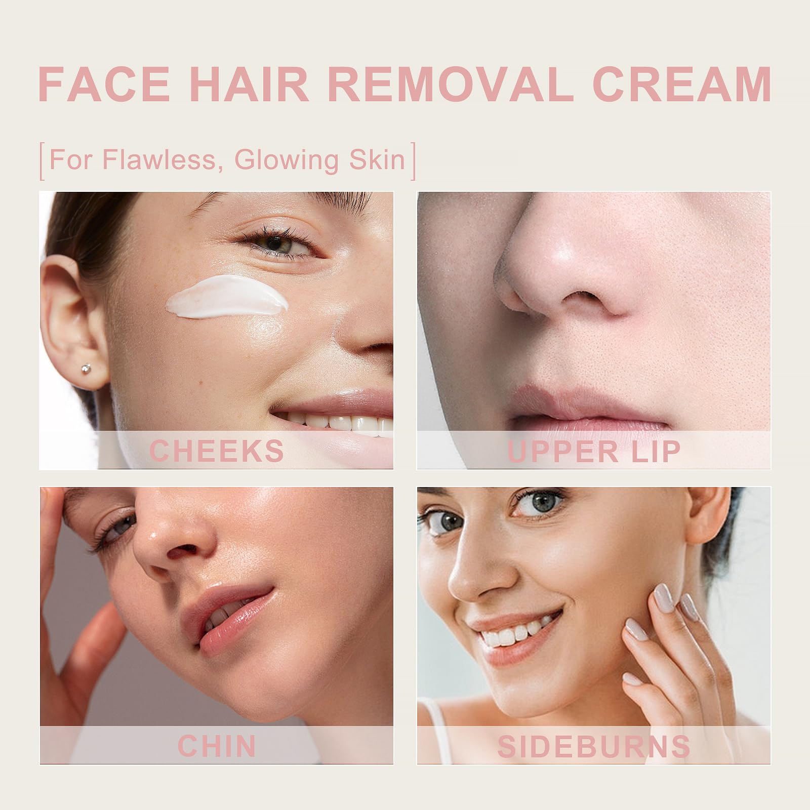 PUILOG beveled applicator tip follows facial contours for comfort.
