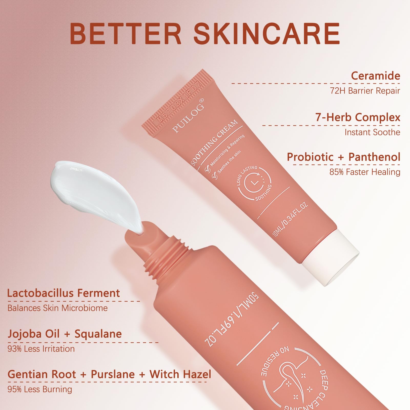 PUILOG Gentle facial hair removal cheeks for even skin tone.