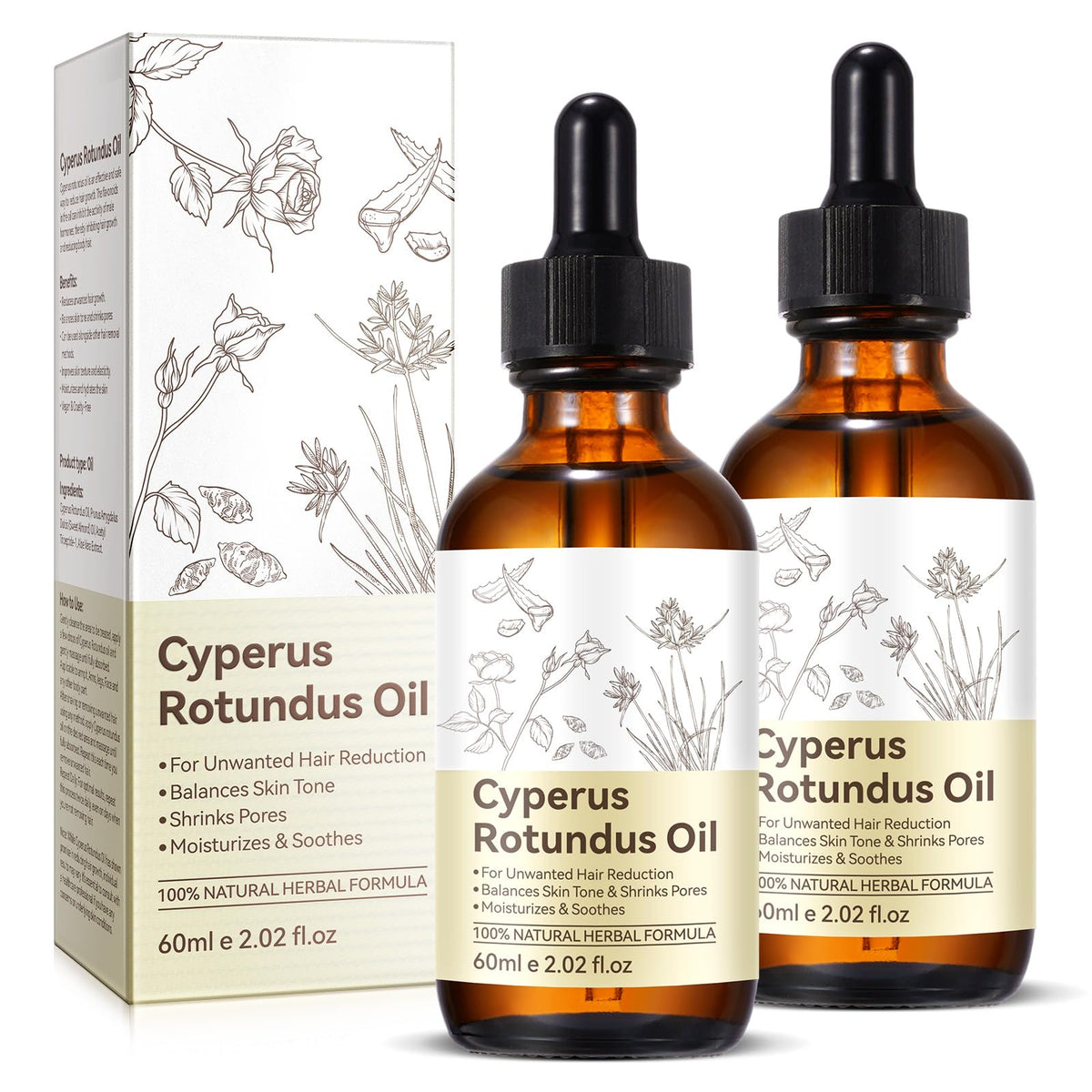 PULLING OIL Aceite de Cyperus Rotundus, botella para uso diario suave.