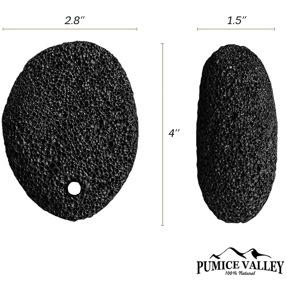 Pumice Valley lava stone with rope handle hanging after wet use