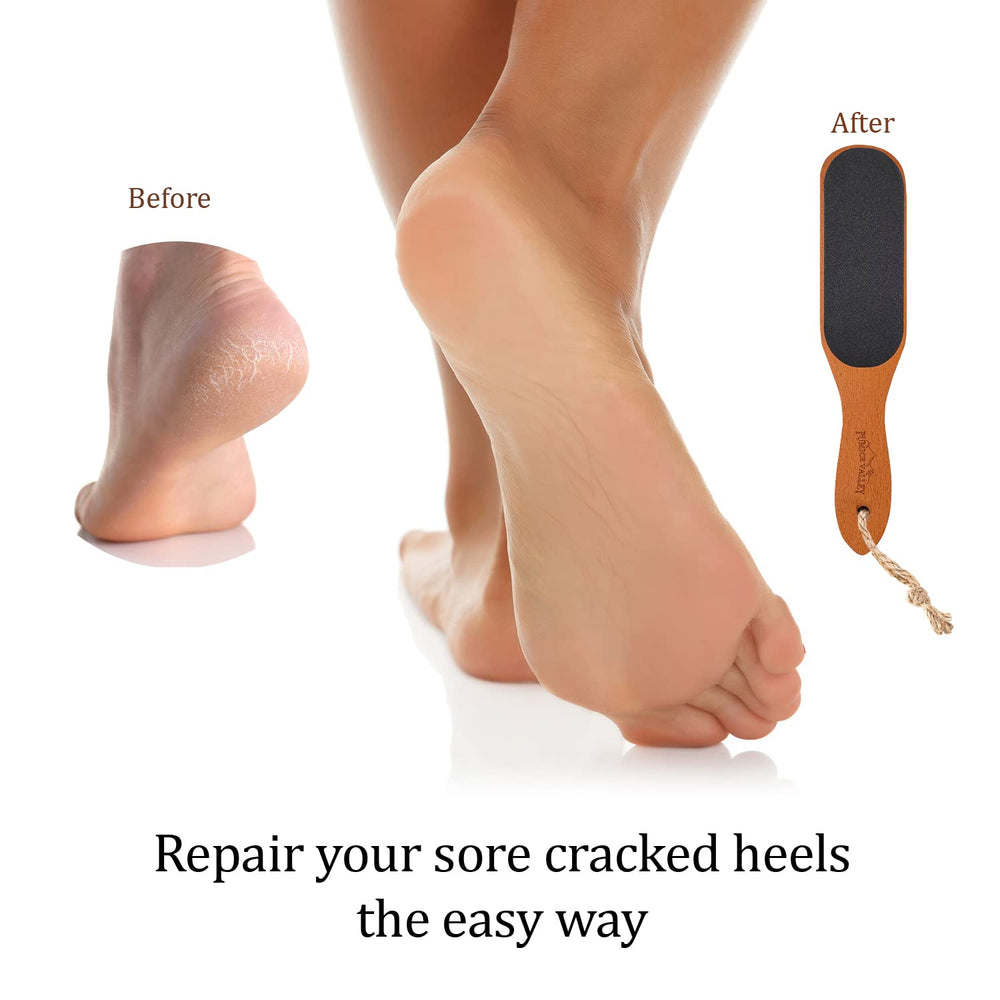 Pumice Valley shower foot filer for quick in-shower care.