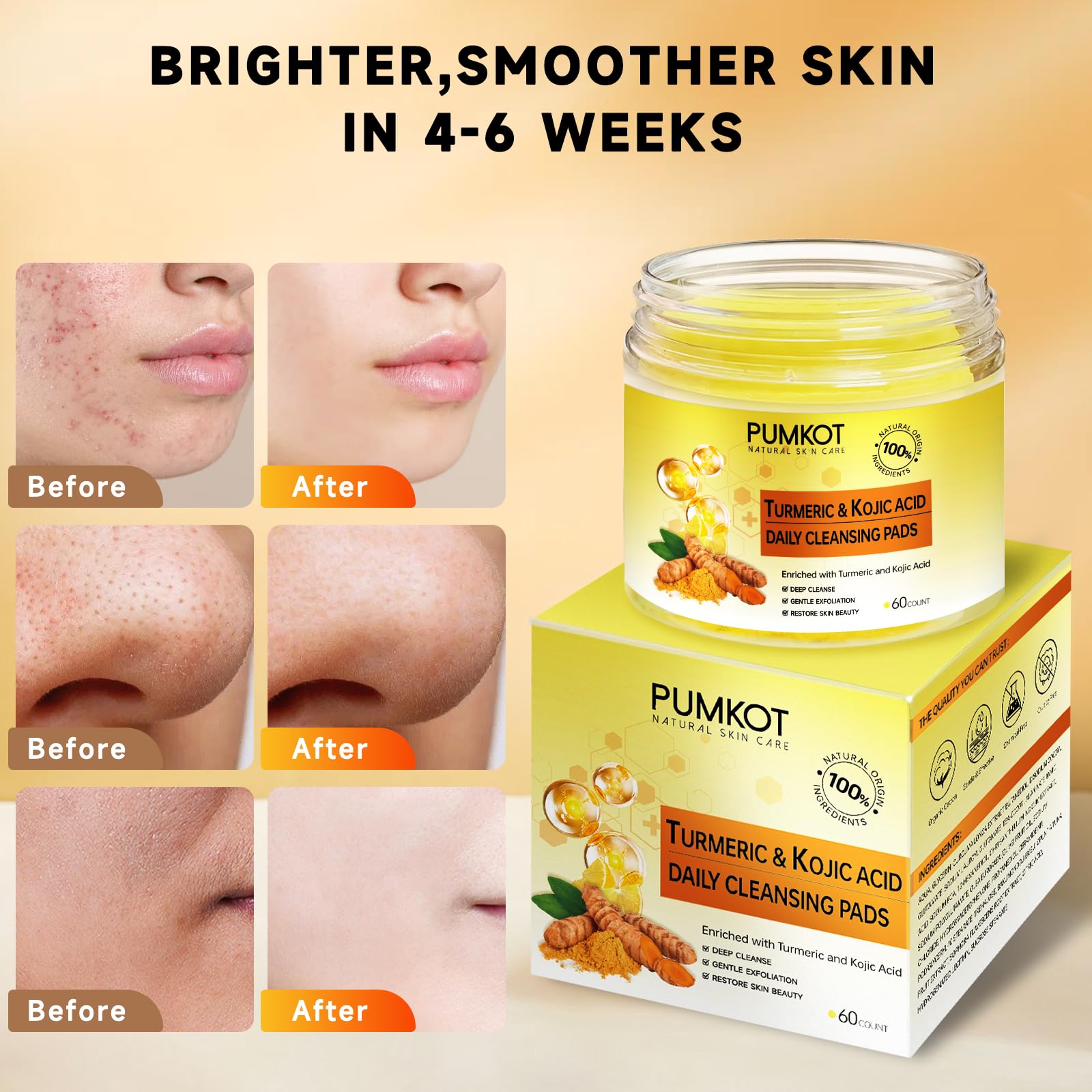 Pumkot disco exfoliante rostro, uso diario, mañana y noche.