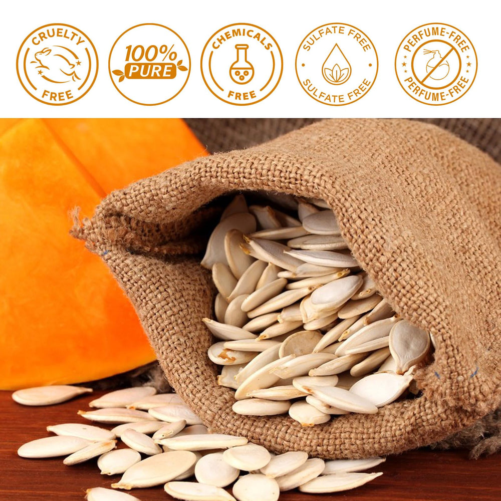 Pumpkin Seed Oil facial use; lightweight carrier for daily skin care.