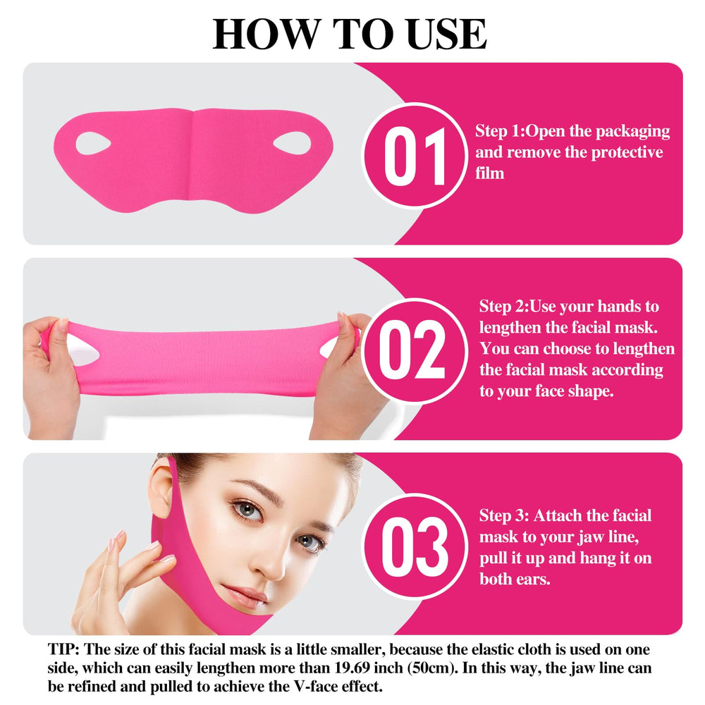 punkten Collagen V-Line Mask defines the jawline with a gentle lift