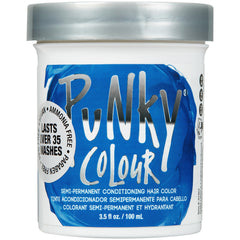 Punky Atlantic Blue bottle pour shows easy application and conditioning