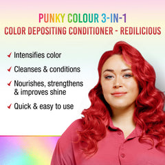 Aplicación en cabello realzando el color con Punky Color.