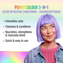 Punky Colour Lavenderapturous: aplicación suave que deposita color y limpia
