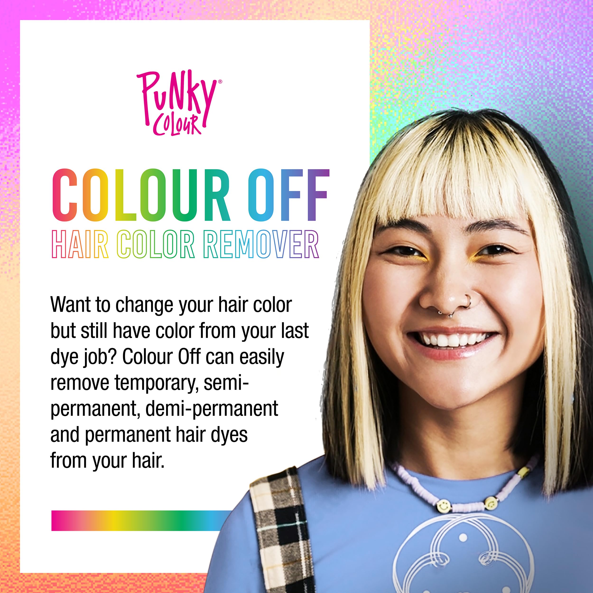 Punky Colour Off activator bottle designed for even color lift