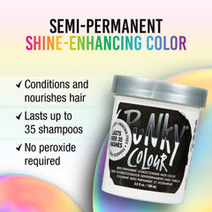Punky Ebony applicator brush enables even coverage for consistent results.
