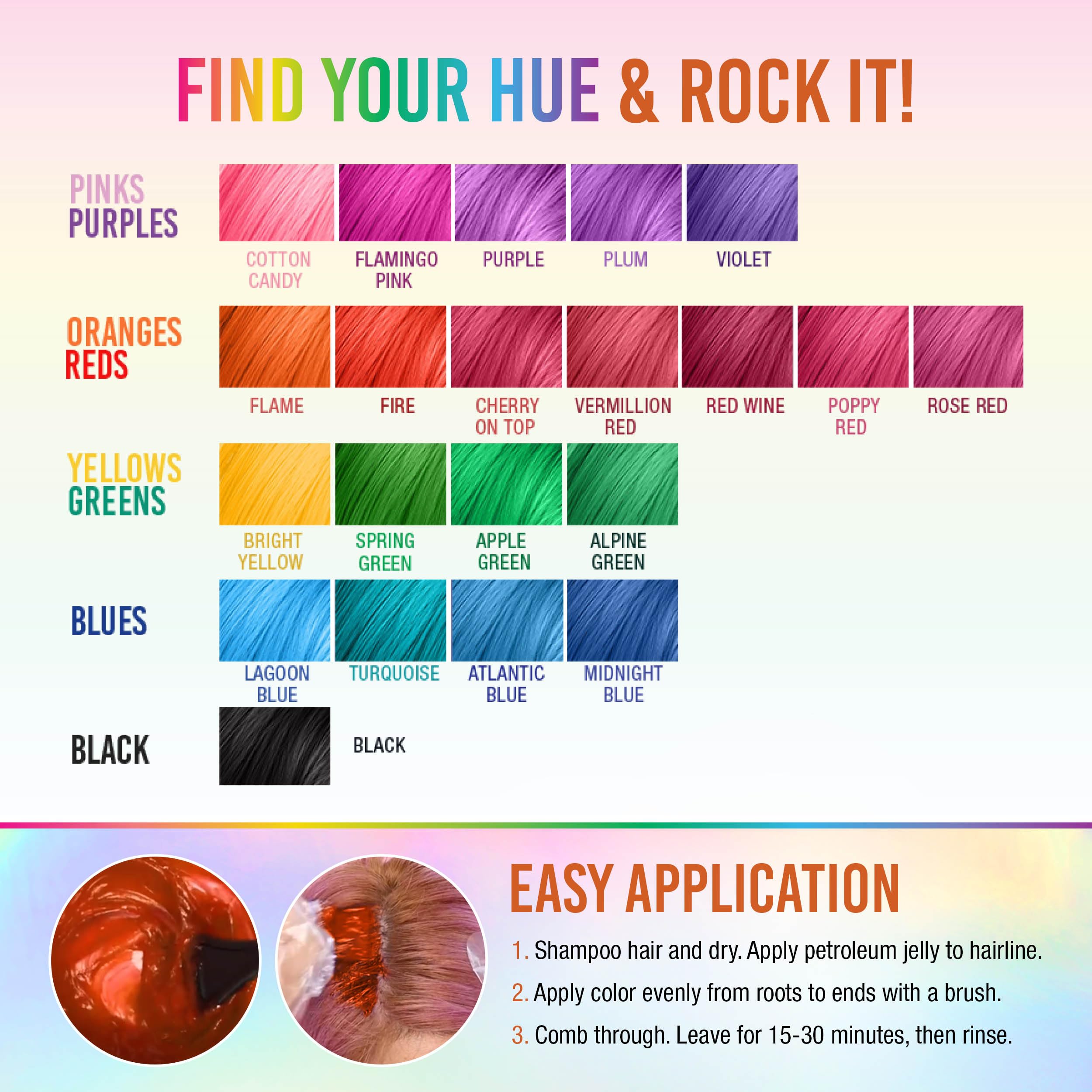 Punky Flame ombre color idea for multi-tonal styling inspiration