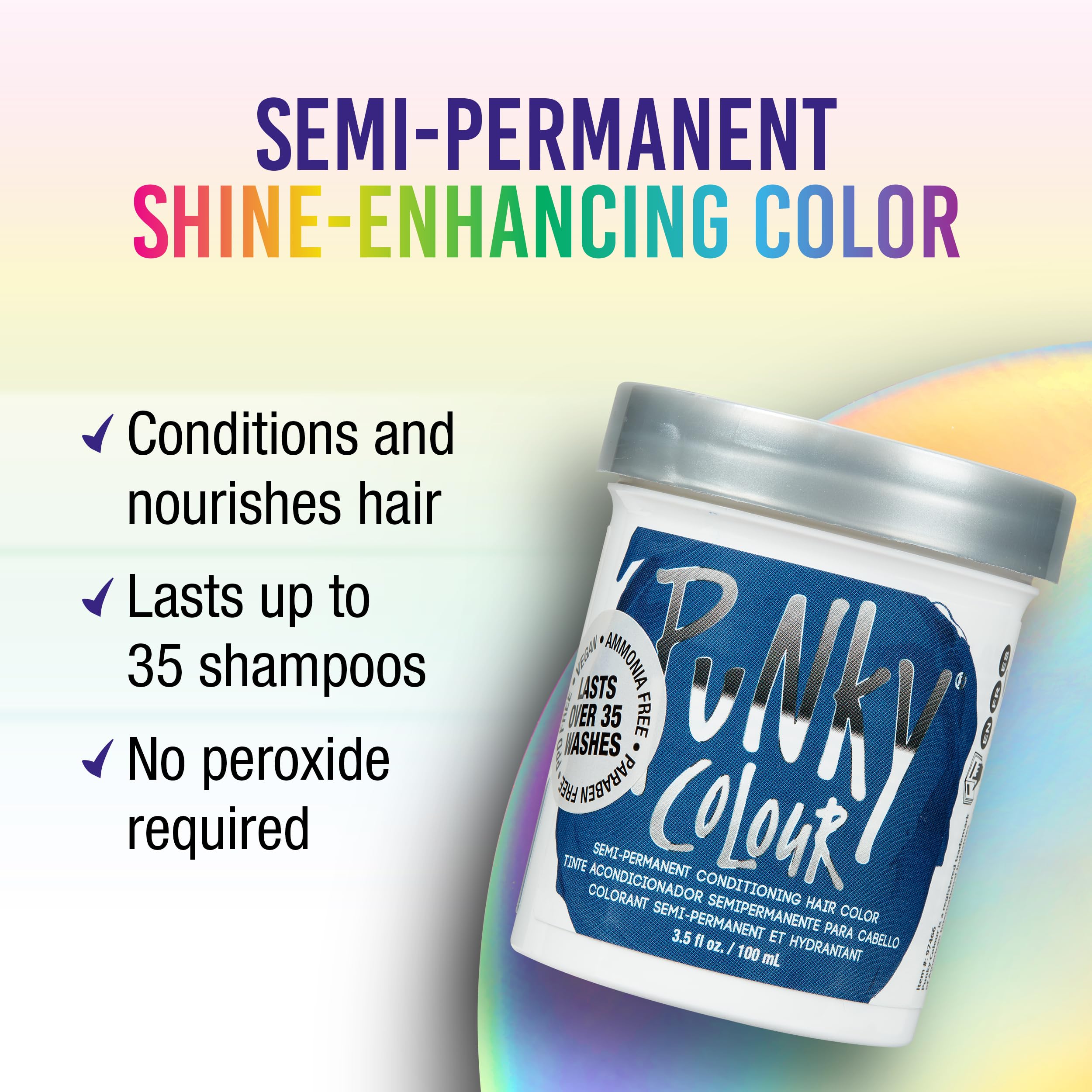 Punky Midnight Blue brush application demonstrates precise tinting and even coverage.