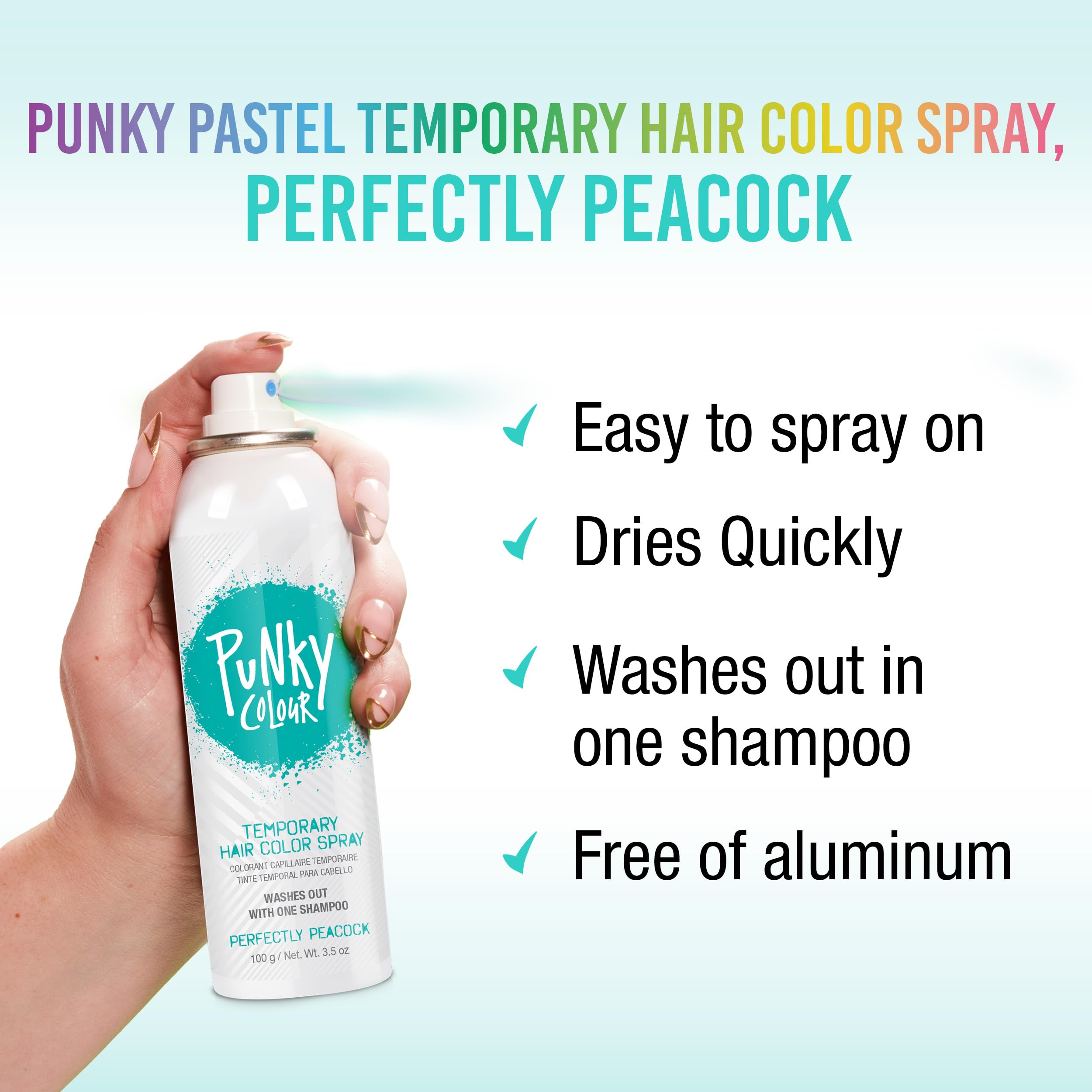Punky Perfectly Peacock pastel color swatch previews the shade on fabric-friendly test strip.