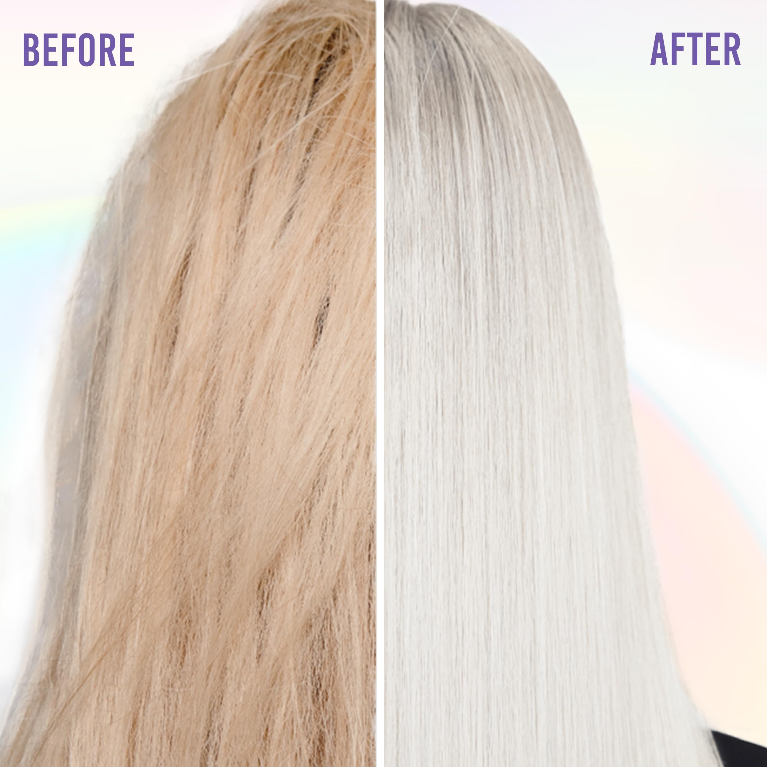 Punky Platinum Blonde Toner silky hair finish showcases nourished, frizz-free shine.