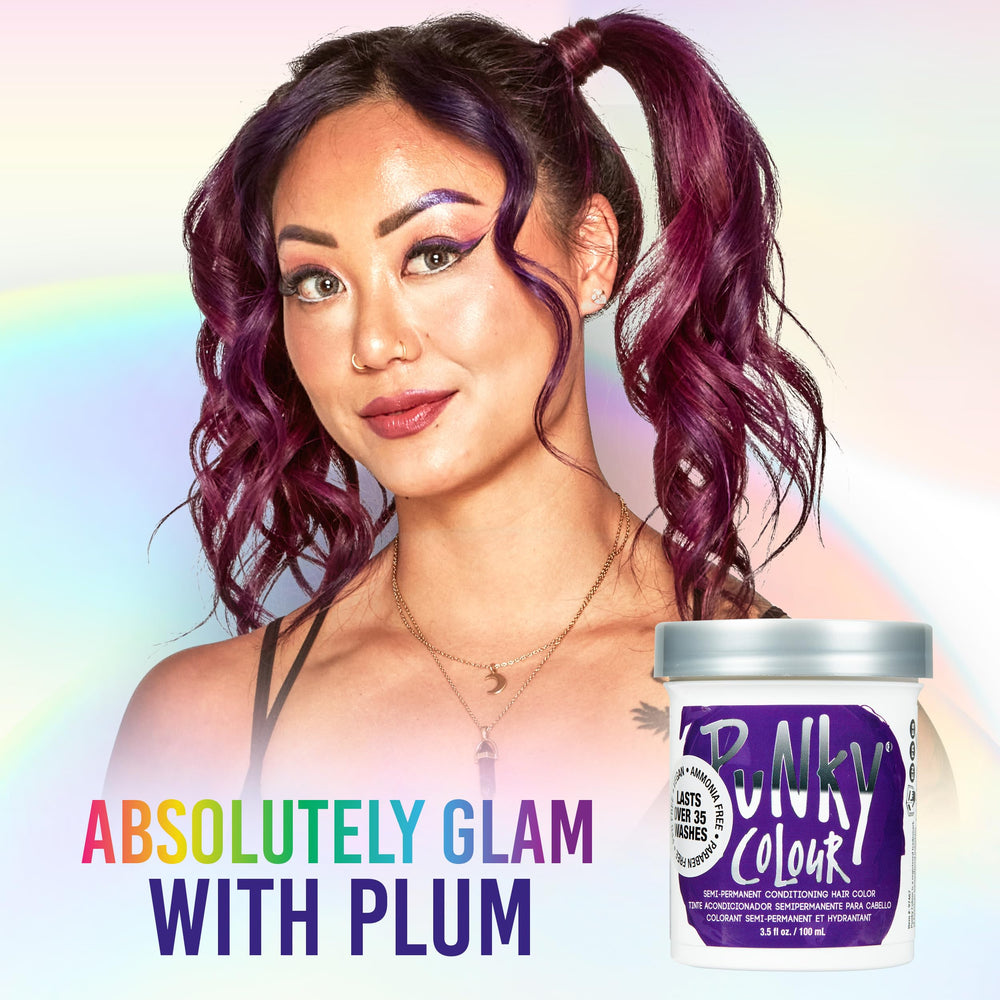 Punky Plum application brush enables even root to end tinting