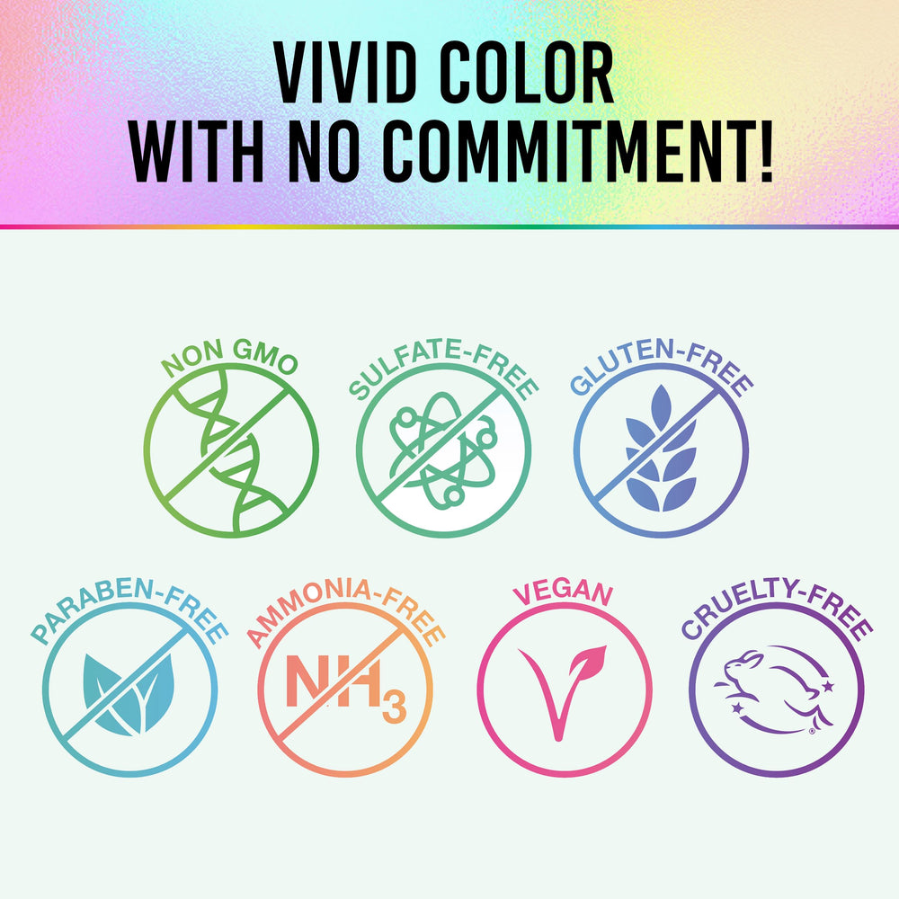 Punky Siberian White color streaks for bold hair accents.