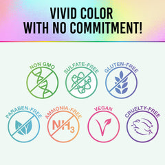 Punky Siberian White color streaks for bold hair accents.