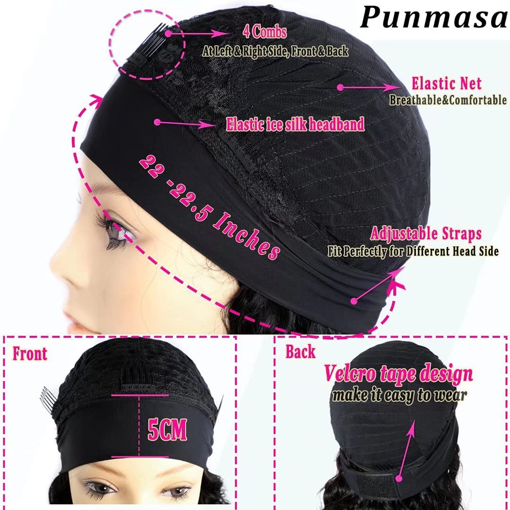 Punmasa headband wig highlighting natural hairlines and edges blending