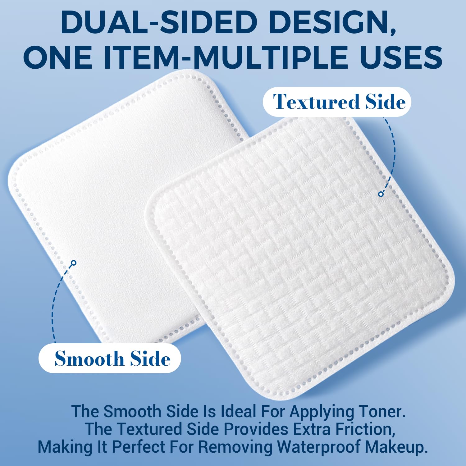 PUPUPE lint-free facial use, ideal for delicate cleansing.