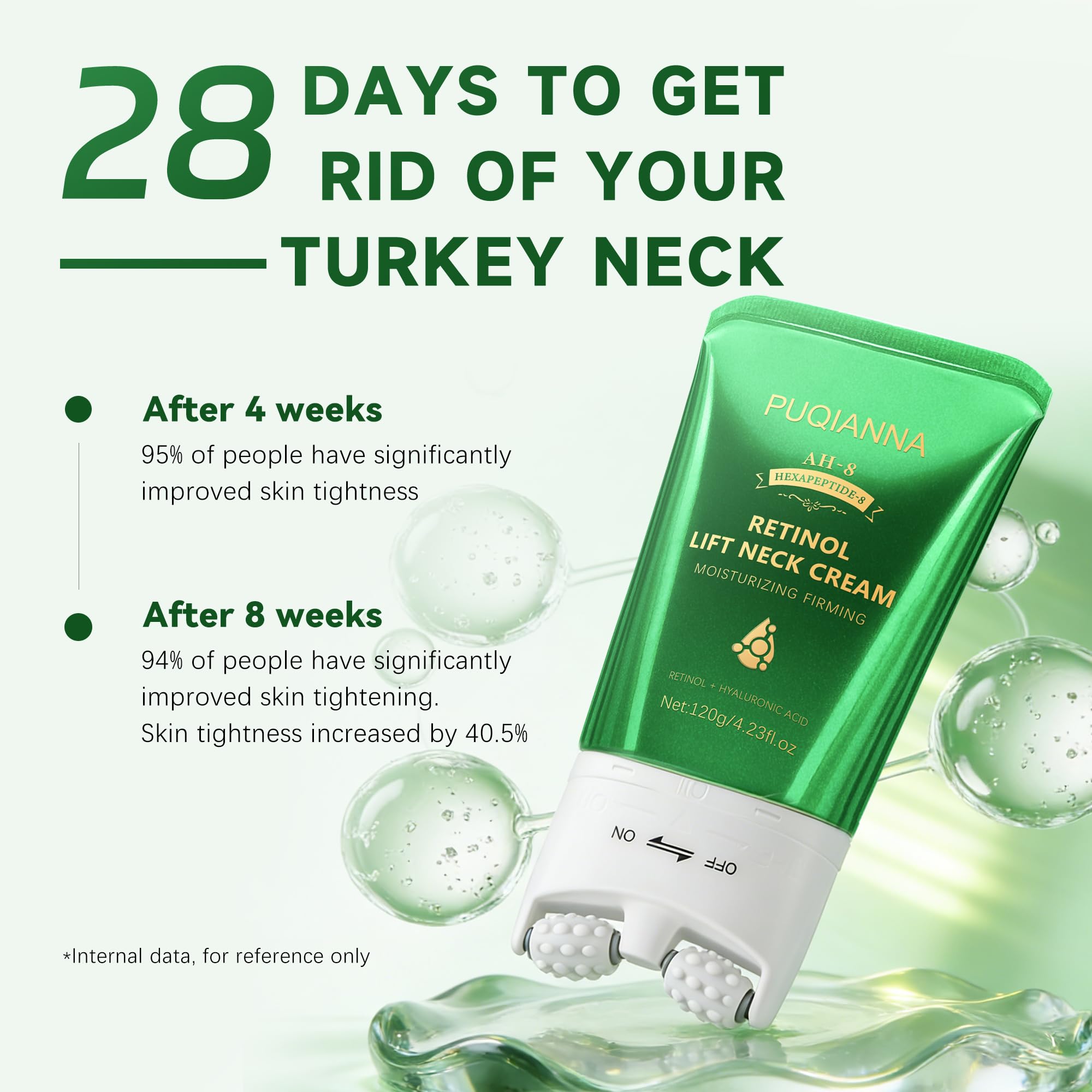 PUQIANNA envase 120ml, frasco cómodo para cuello