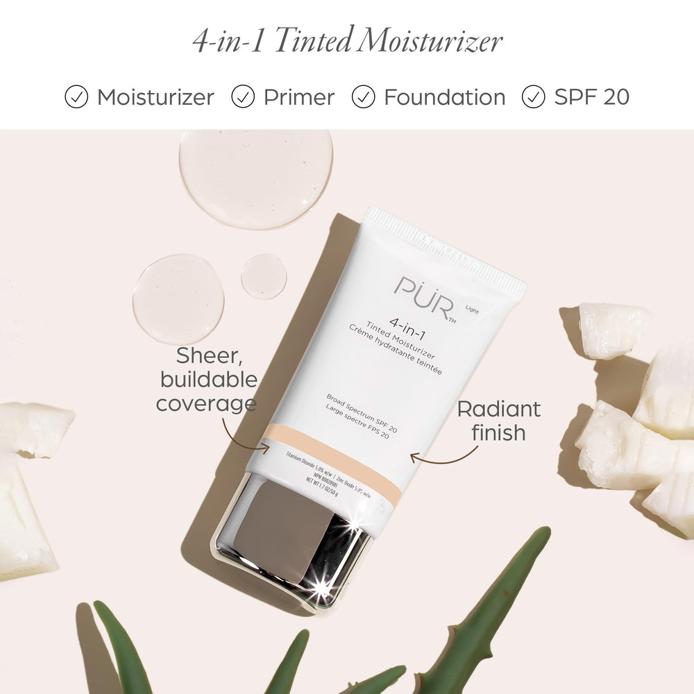 PÜR MINERALS fair ivory swatch on arm for natural-looking coverage and luminosity