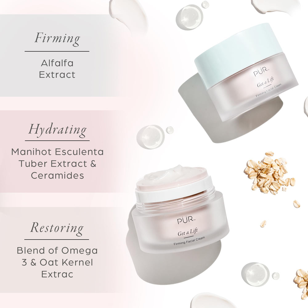 PÜR MINERALS alfalfa and omega-3 extracts close-up for skin support