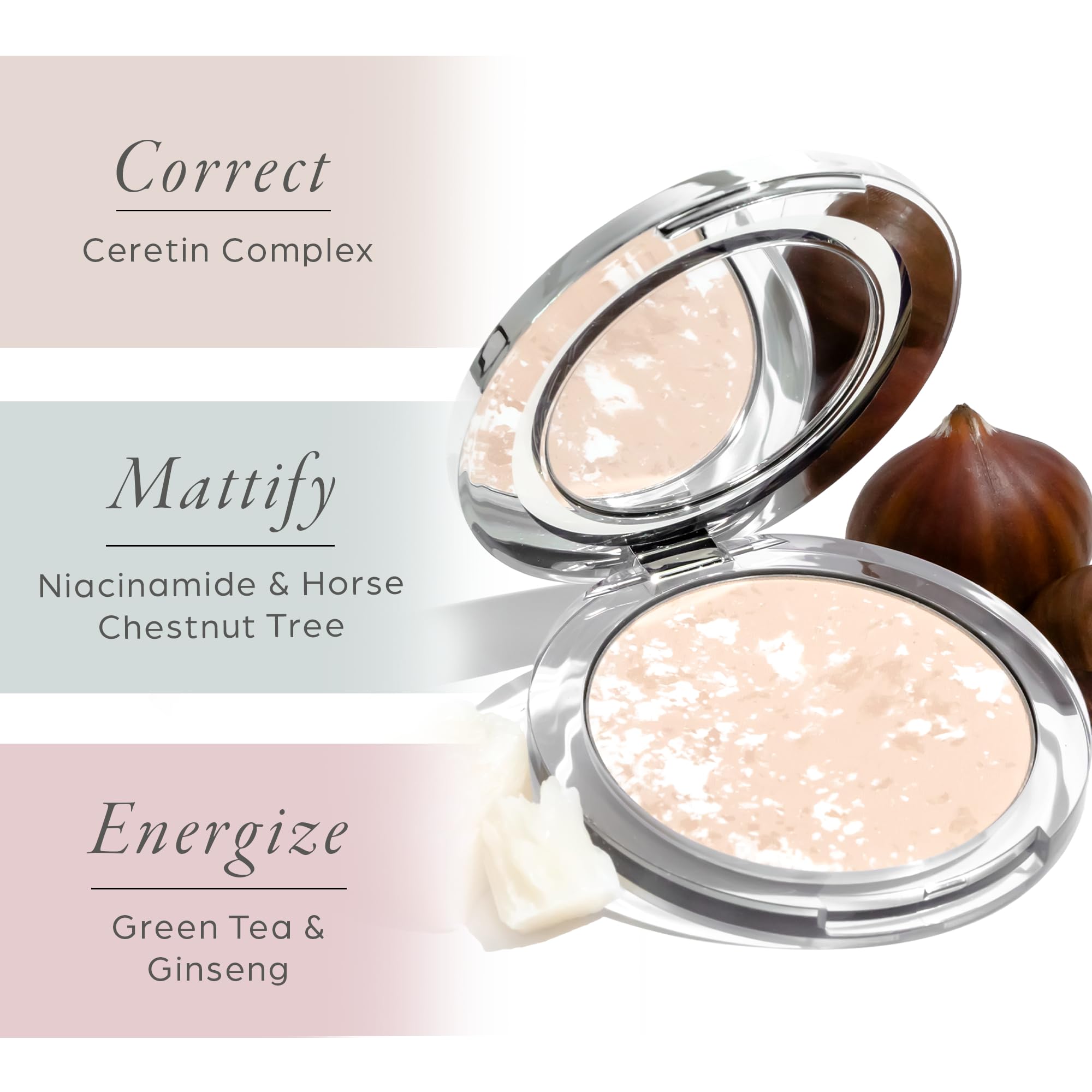 Balancing Act shown on multiple skin tones for a natural, universal matte look.