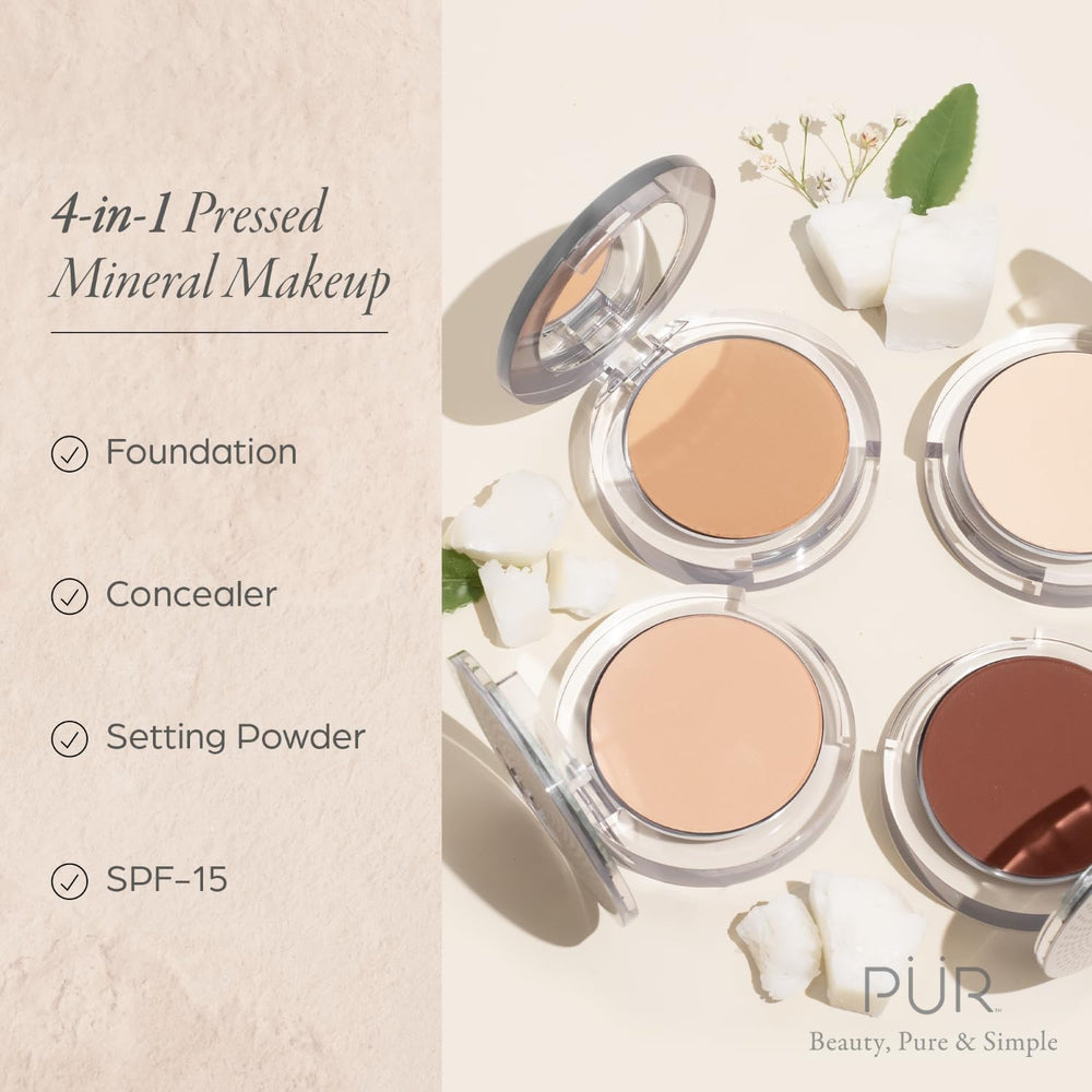 PÜR MINERALS eyeshadows quad palette closed showing day-to-night versatility