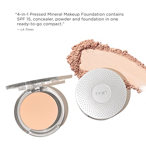 PÜR MINERALS light to medium shade swatch on arm